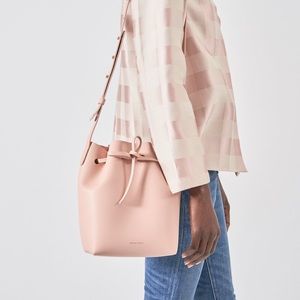 Mansur Gavriel Mini Bucket Bag, Pink Leather